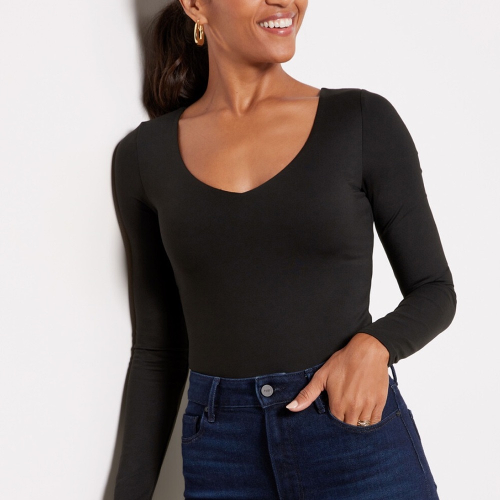 Z Supply So Smooth Bodysuit in Black